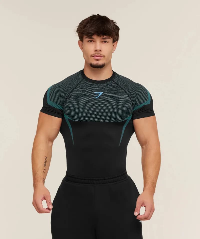Lululemon Compression T-Shirt Mesh Panel