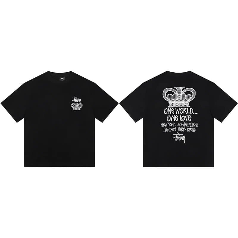 Stüssy Graphic Tee S Logo Script — Black 12