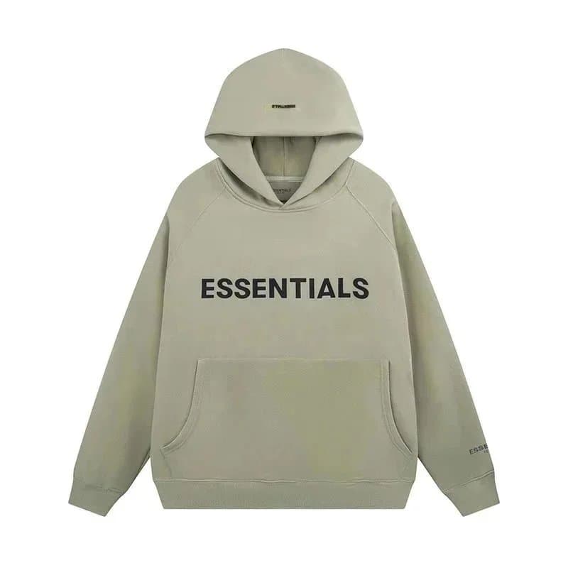 Fear of God Essentials Hooded Sweatshirt Essentials Logo — 58抹茶绿连帽