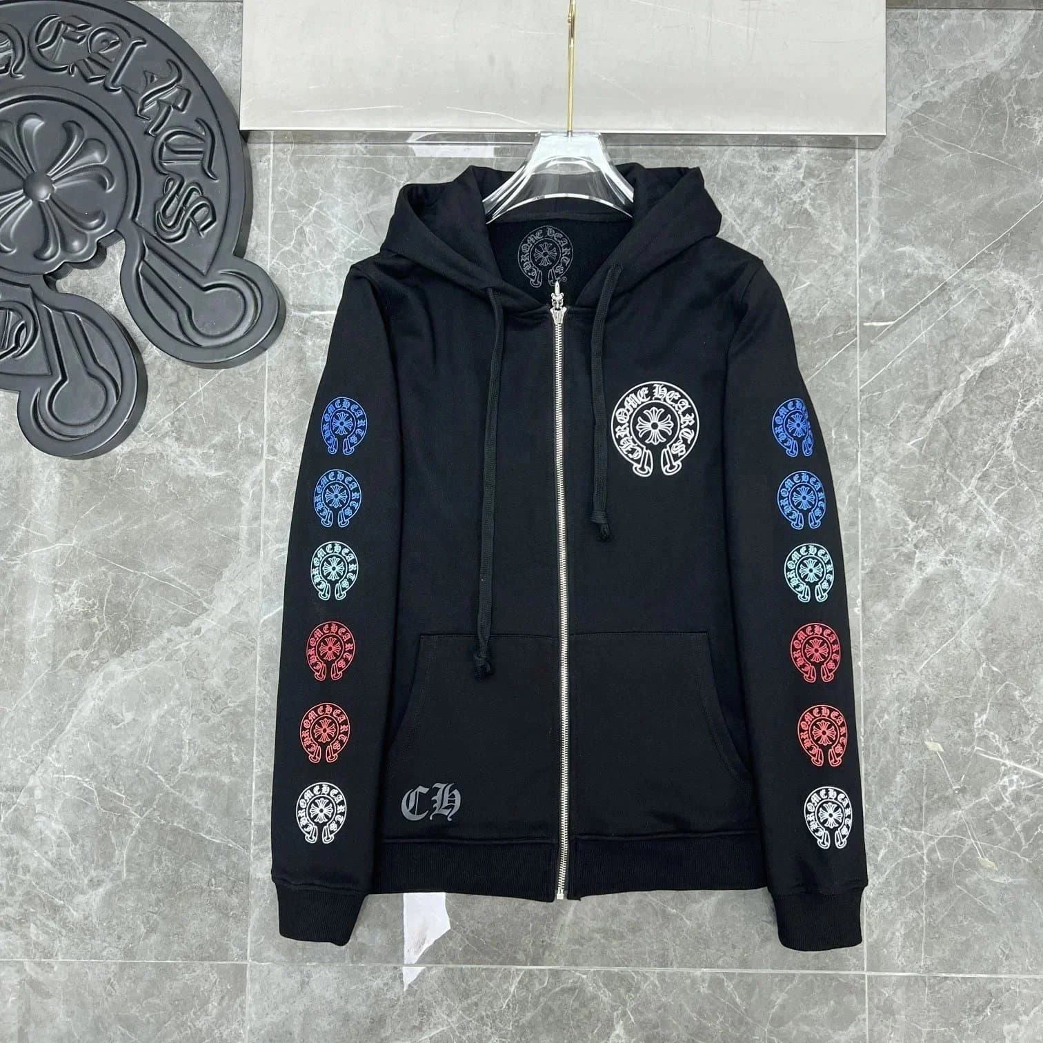 Chrome Hearts Hoodie Splatter Paint — CH-54