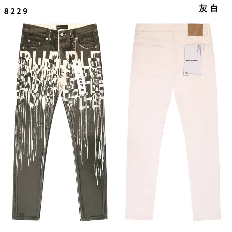 BAPE Jeans Dripping Logo Print
