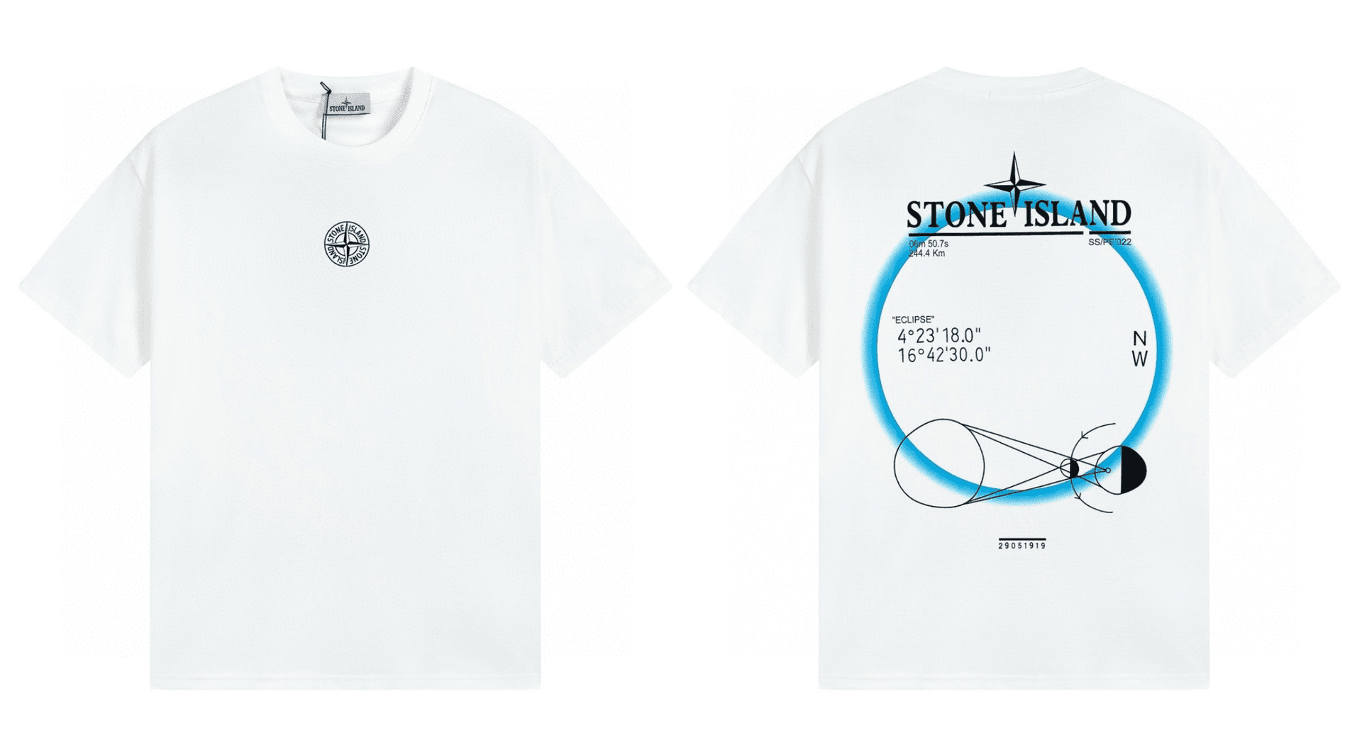 Stone Island Graphic T-Shirt Eclipse Print