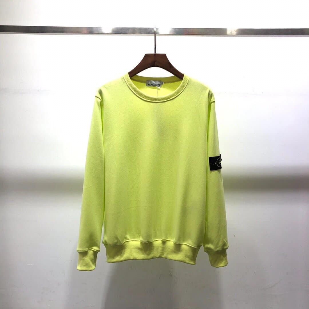Stone Island Crewneck Sweatshirt Fluorescent Yellow