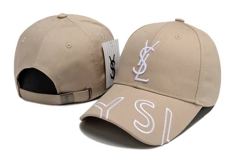 Saint Laurent Baseball Cap Monogram Embroidery