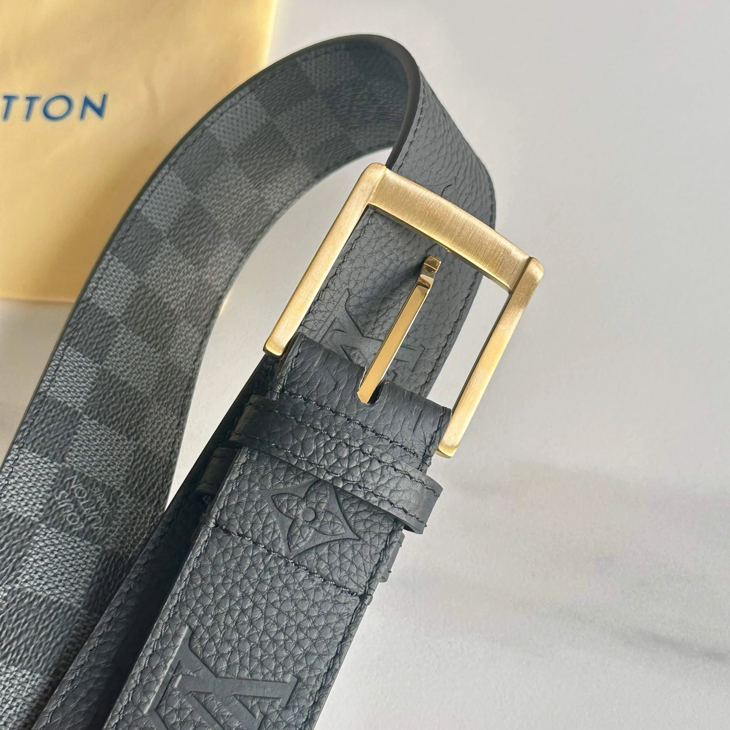 Louis Vuitton LV Initiales Belt Monogram Eclipse — A-52