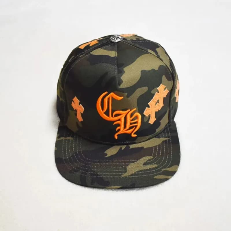 Chrome Hearts Trucker Hat Multi-Color Cross Embroidery — CH+十字皮标迷彩