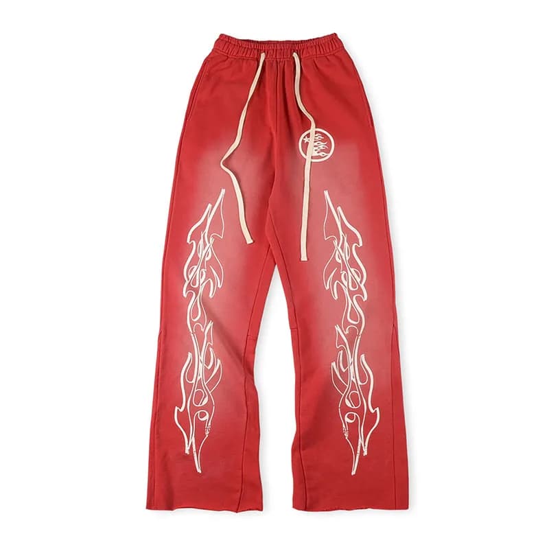 Hellstar Sweatpants Flame Graphic — X33