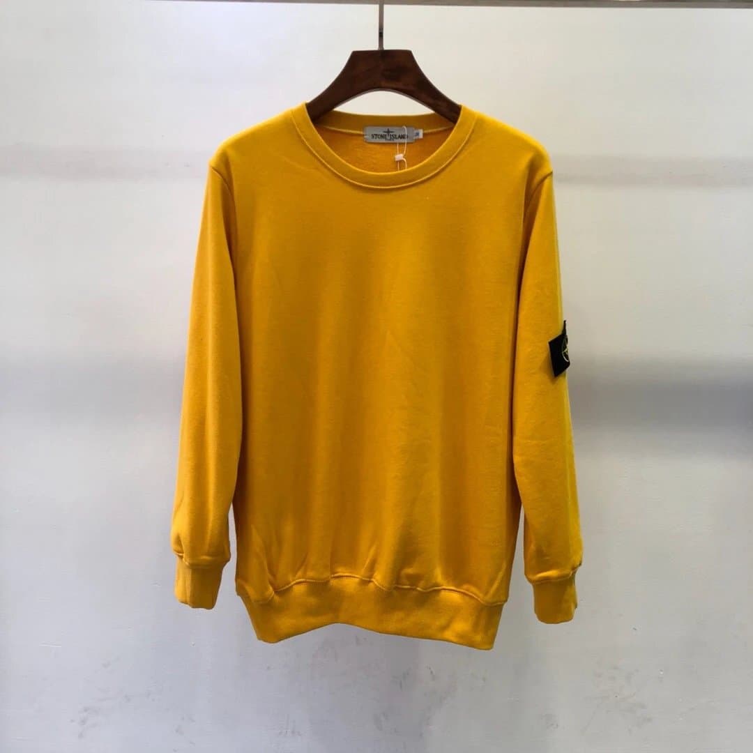 Stone Island Crewneck Sweatshirt Solid Yellow