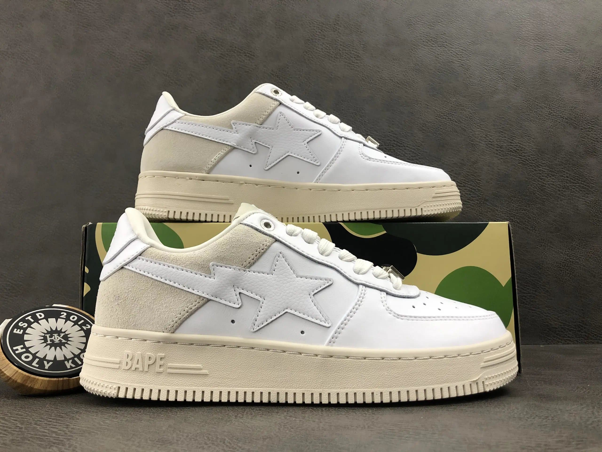 Bape Sta Black/White — CREAMY WHITE