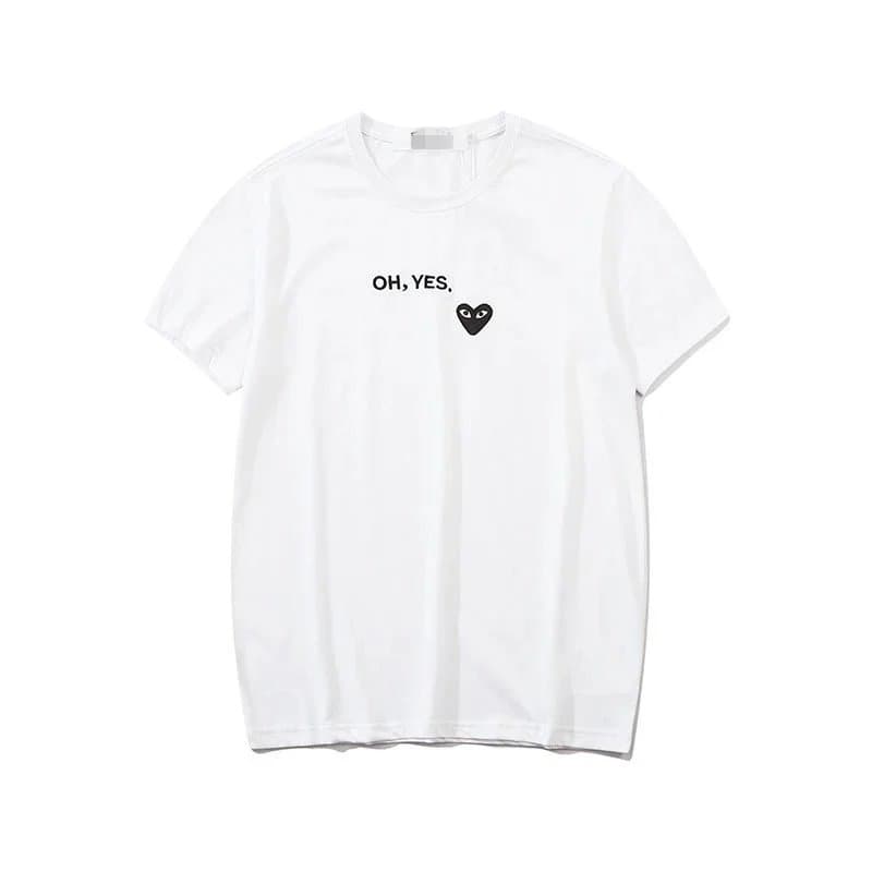 Comme des Garçons Heart Tee Red Heart Splatter — 【CJ OY小黑】 白色