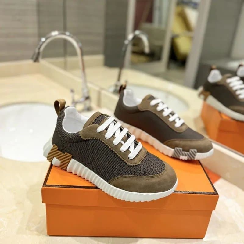 Hermès Run Away Olive and Brown