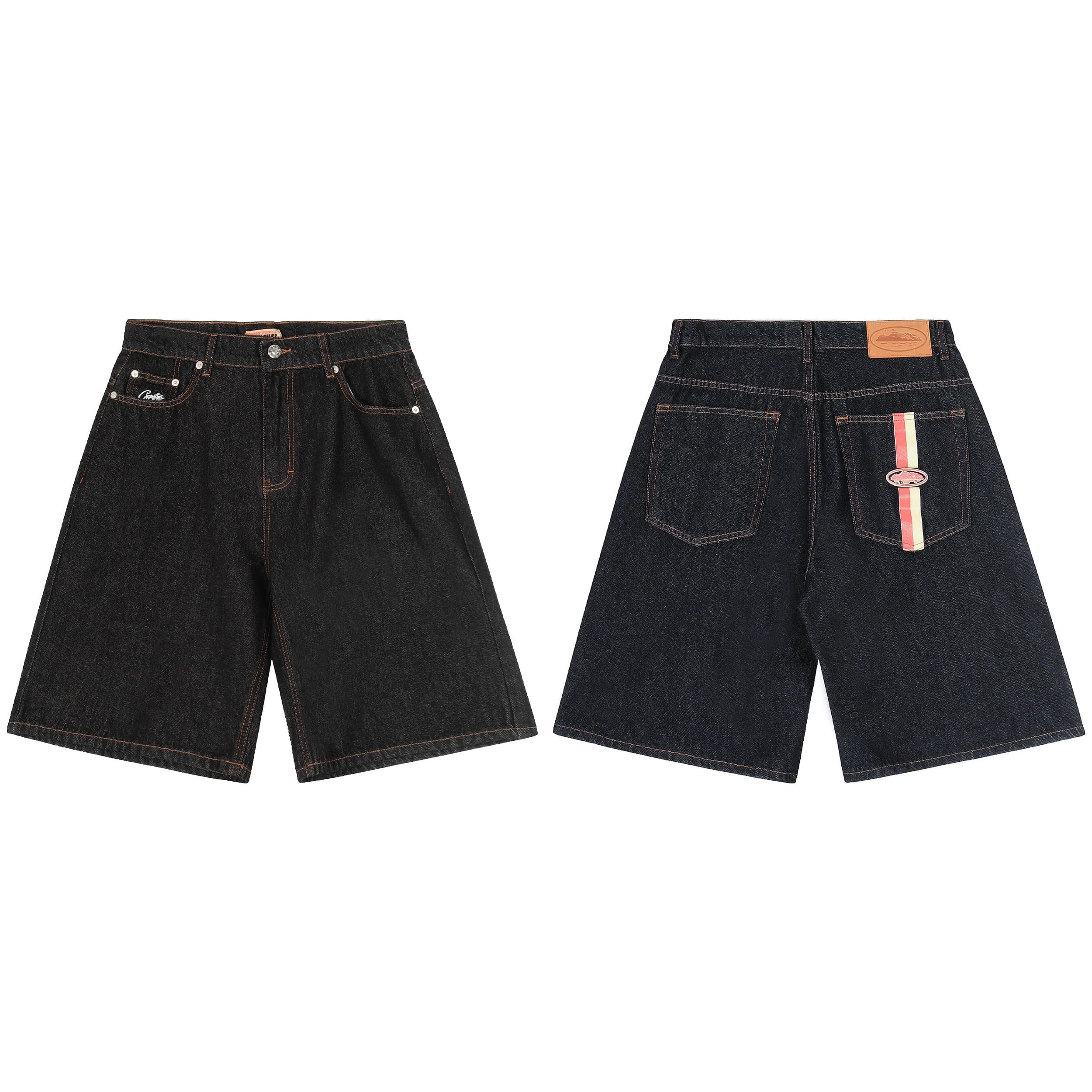 Carhartt WIP Denim Shorts Rear Stripe Patch