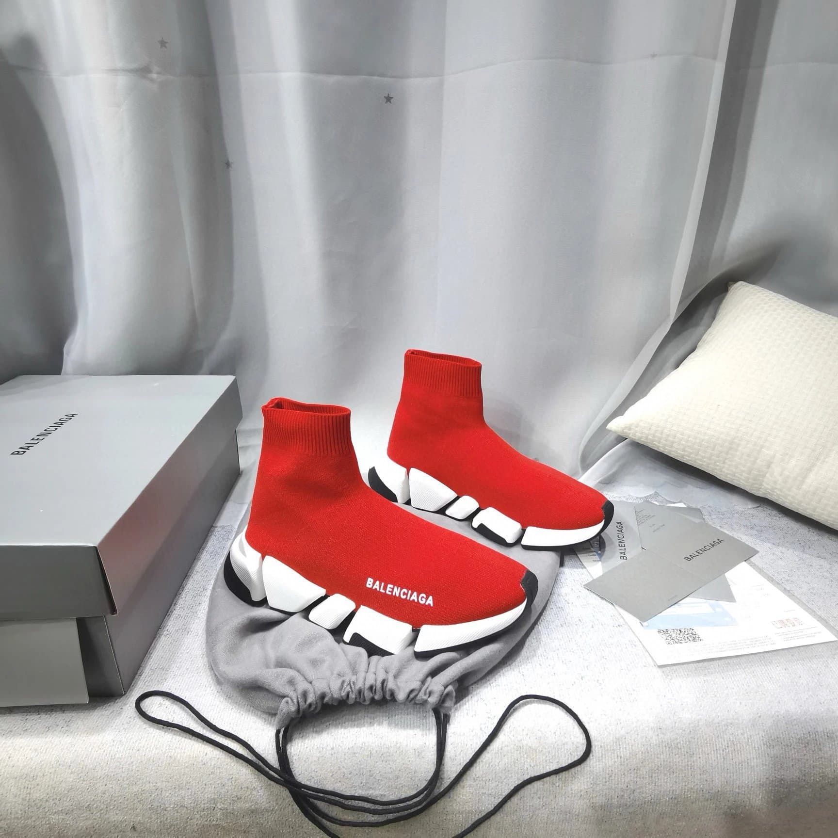 Balenciaga Speed Trainer Black Red — 8