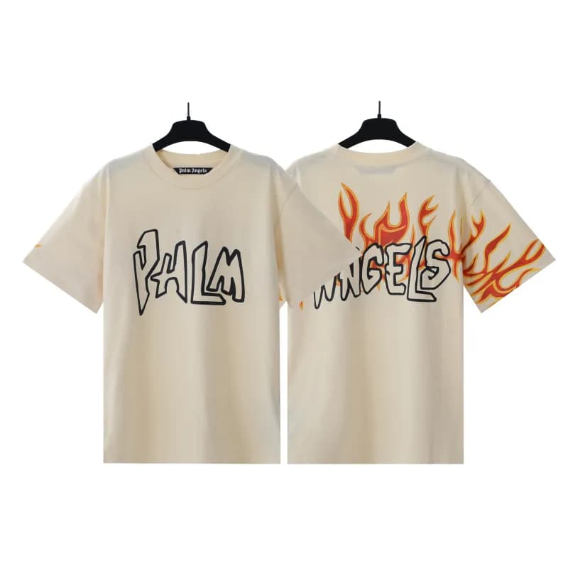 Palm Angels Graphic Tee Flame Logo