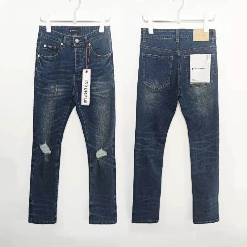 Distressed Jeans Paint-Splatter & Roman Numeral Print — WM54