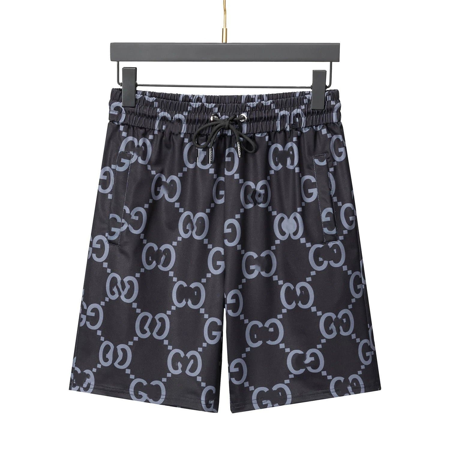 Gucci GG Web Shorts Monogram Stripe — 29016黑色