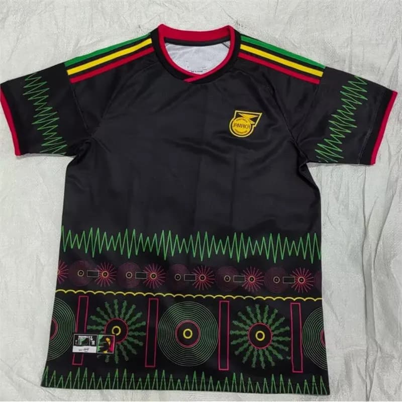 Palm Angels Graphic Jersey Rasta Print