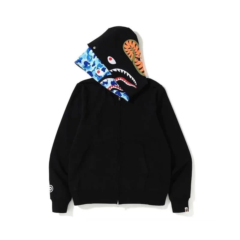BAPE Zip-Up Hoodie ABC Camo — C9032双帽蓝