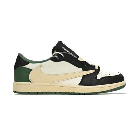 Nike × Travis Scott Dunk Low Cactus Jack — 36-47.5 (Message Remarks Size) · White green blue