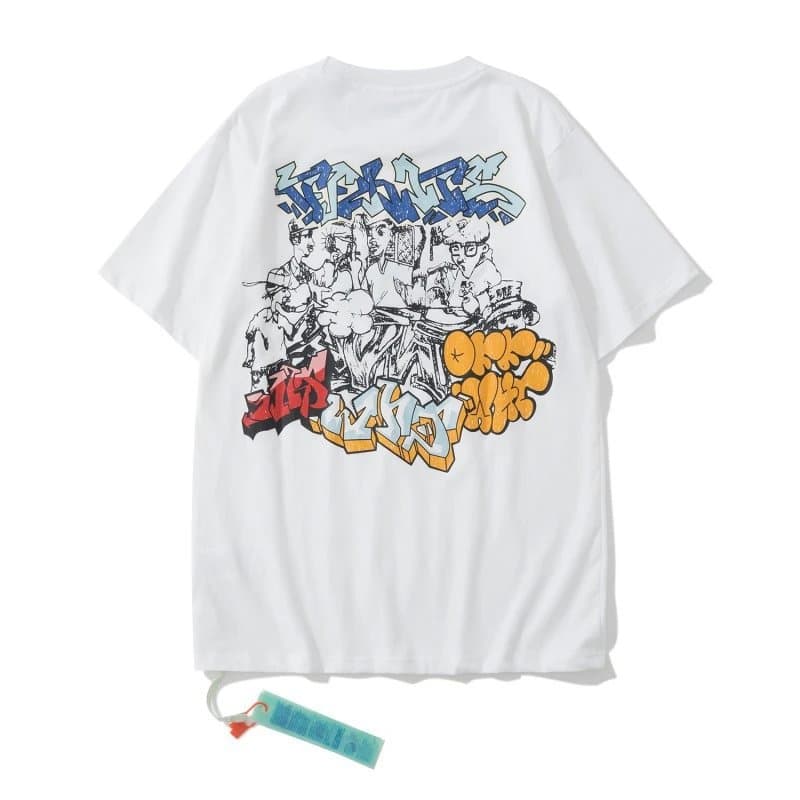 Off-White T-Shirt Diagonal Lines — 27