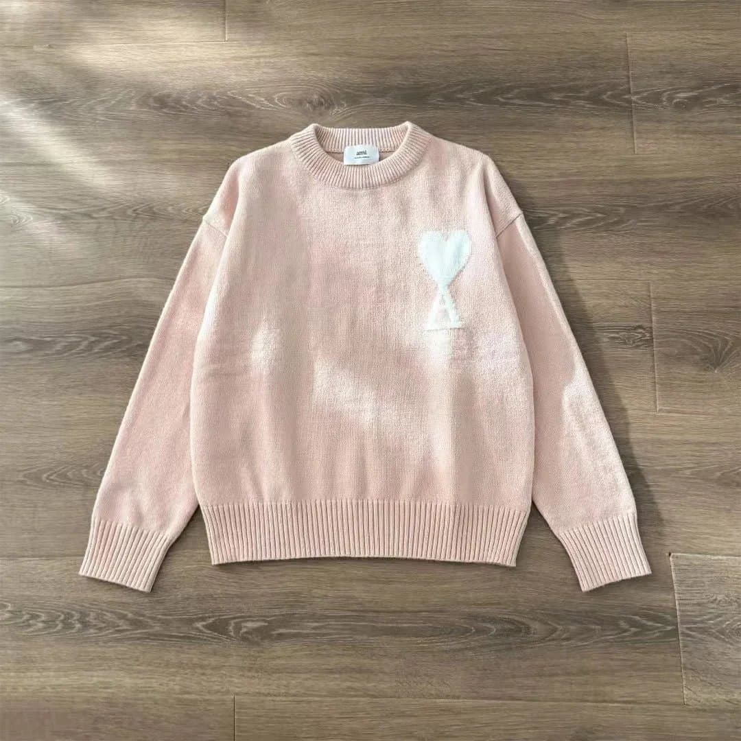 AMI Paris Knit Sweater Heart Logo