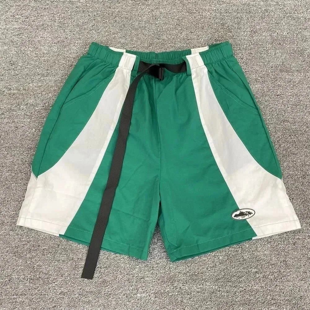 Undefeated Cargo Shorts Olive with Yellow Patch — Corteiz Pants-8