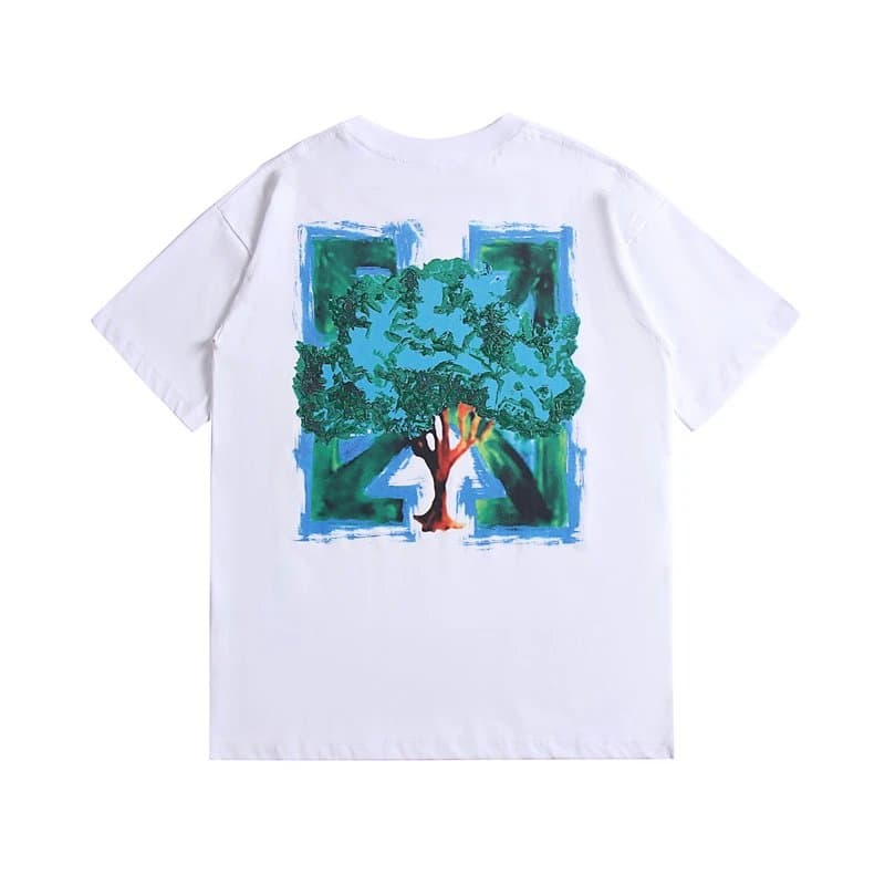 Off-White Arrow Graphic Tee Brushstroke — 环保白色