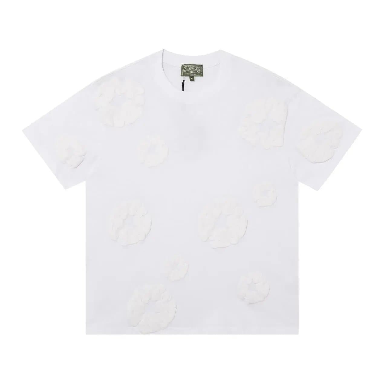 Balenciaga Cloud Shorts Cloud Print — 短袖 白印白