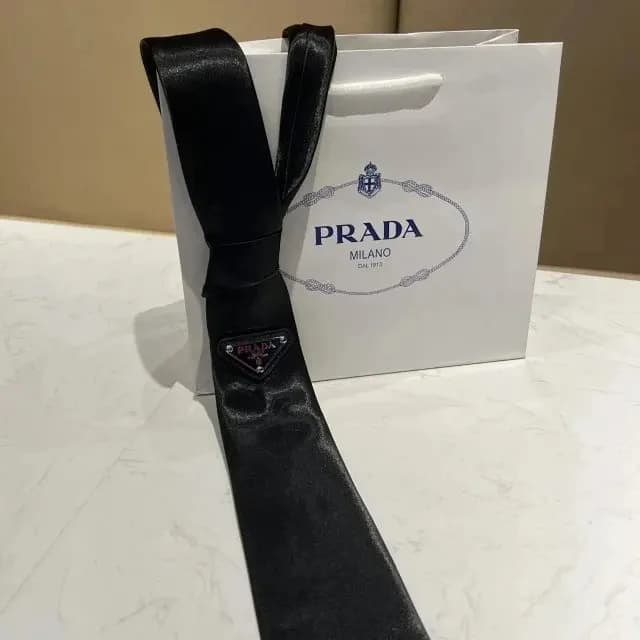 Prada Necktie Logo-Embellished
