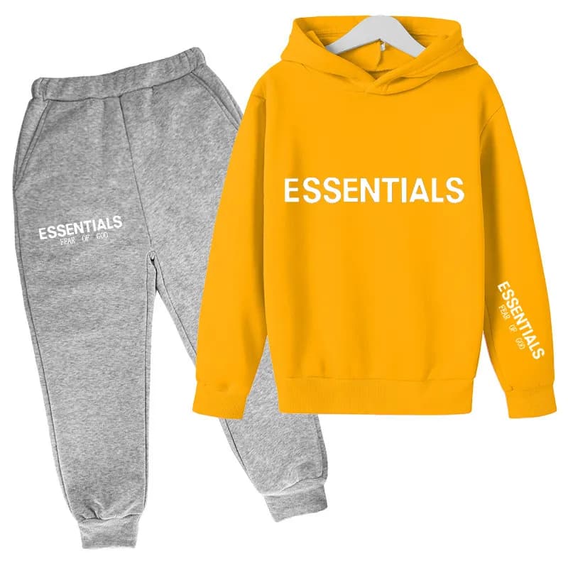 Fear of God Essentials Hoodie and Joggers Set Essentials Logo