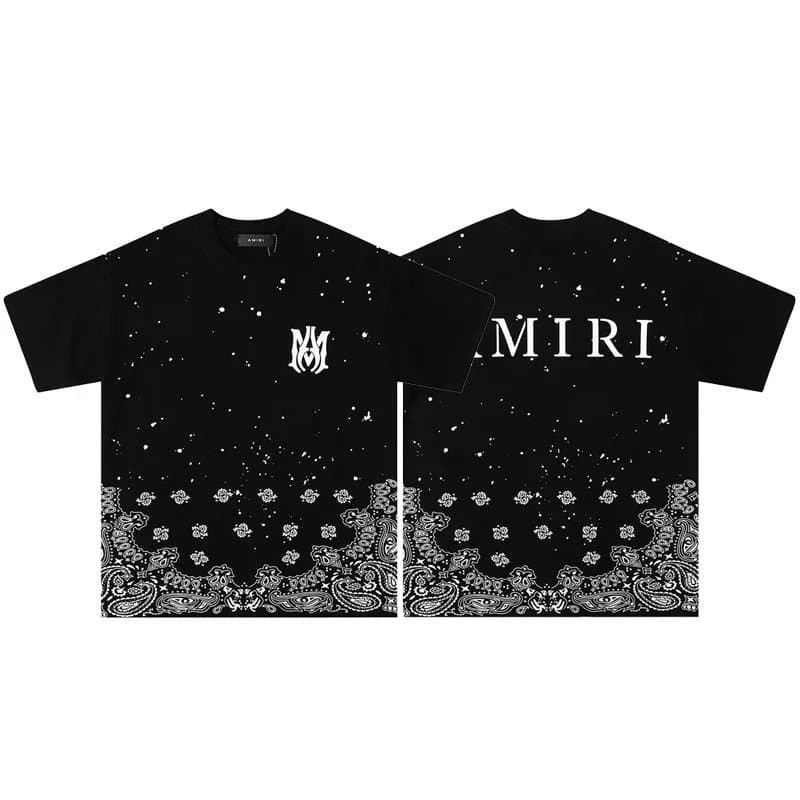 Amiri Drip Logo Tee Multi-Drip — 33