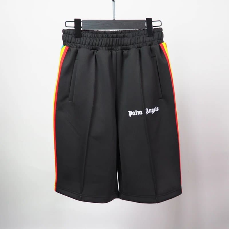 Amiri Logo Shorts Rainbow Drip Logo — 4507彩虹黑色