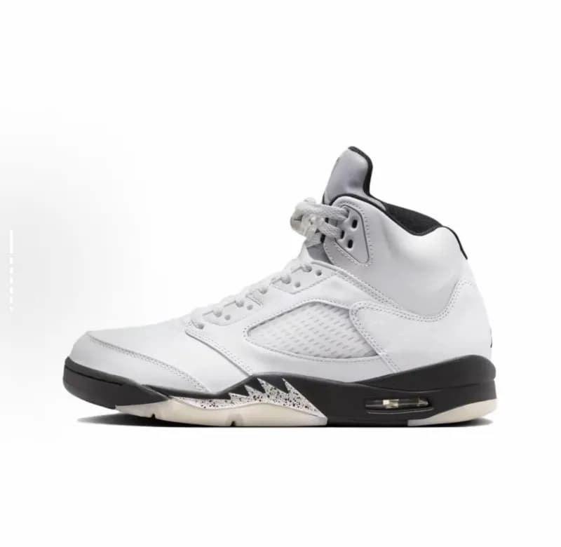 Air Jordan 5 White Black