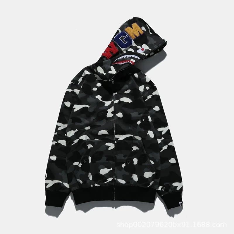 BAPE Full-Zip Hoodie ABC Camo — B8370斑点