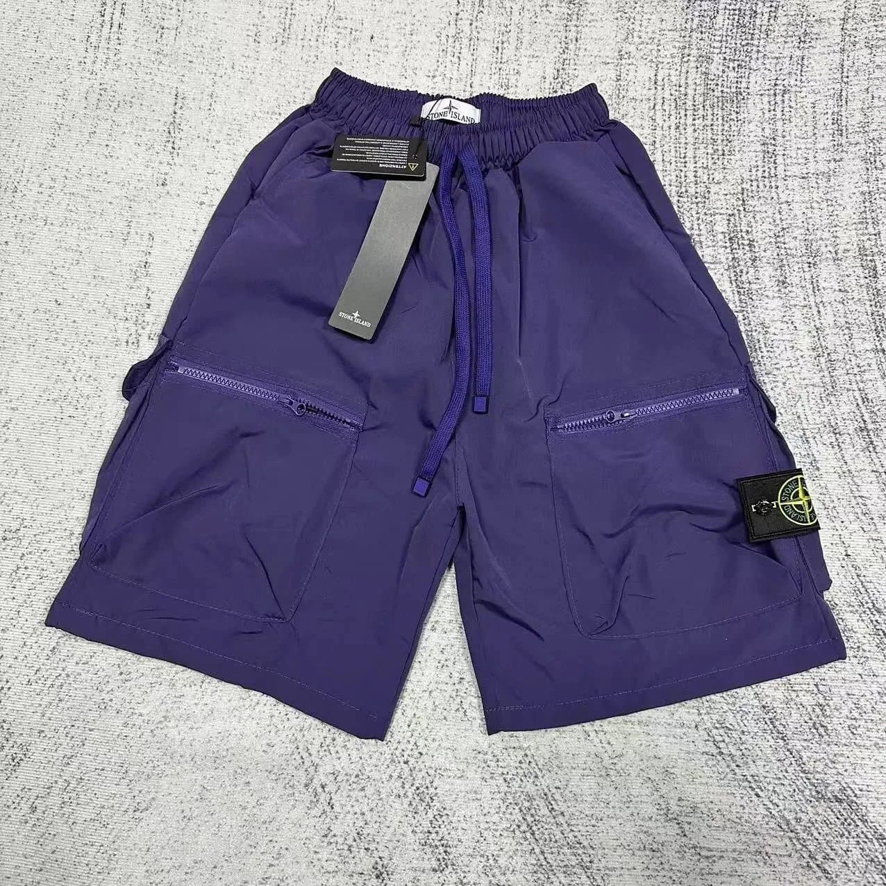Stone Island Track Shorts Compass Patch — 1017017CC