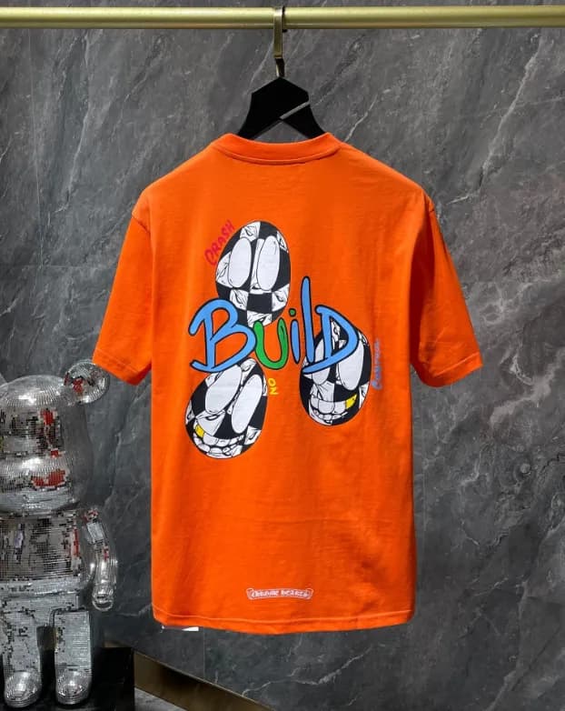 Chrome Hearts Graphic Tee Build Skull Print