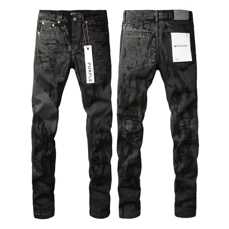 Levi's Distressed Slim Fit Jeans Cracked Black Wash