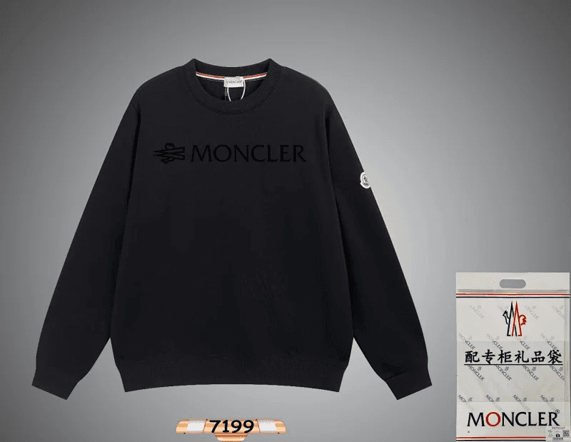 Moncler Crewneck Sweatshirt Logo Embroidered