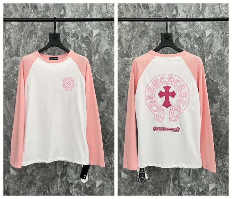 Chrome Hearts Long Sleeve Raglan Tee Cross Logo