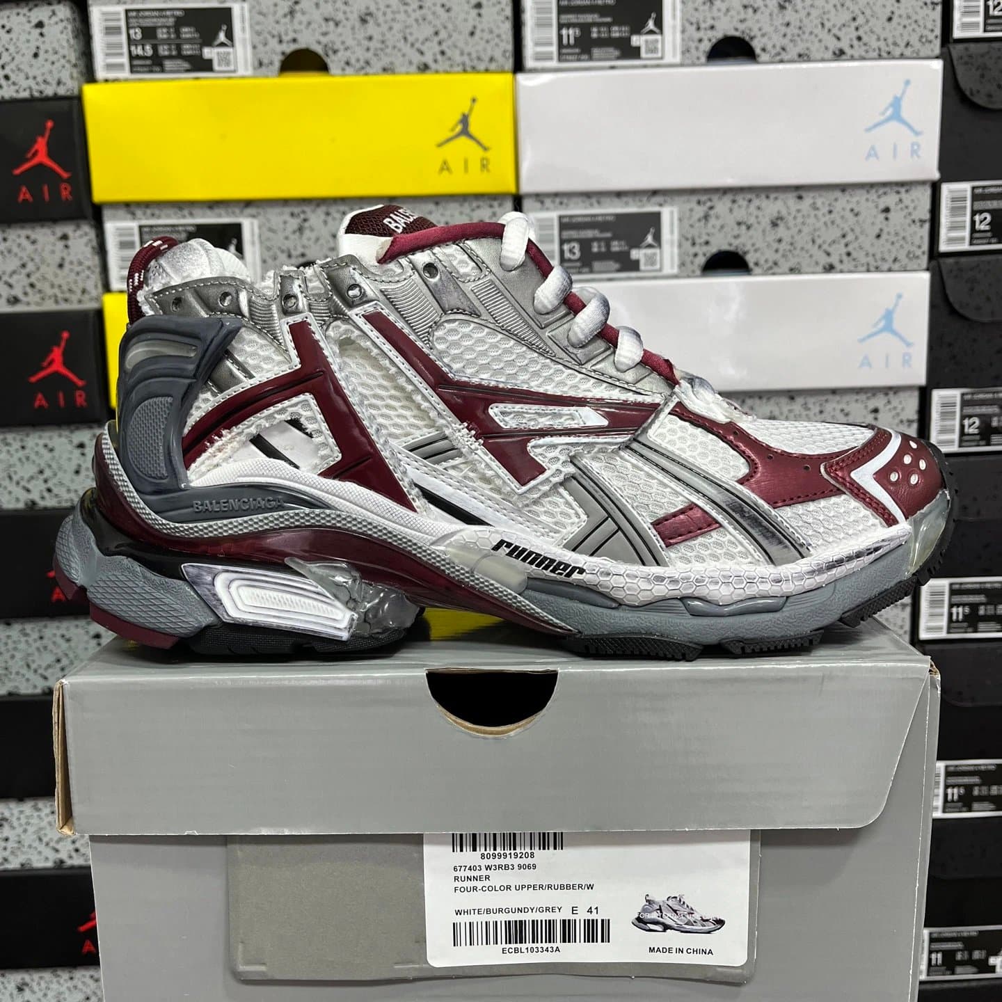 Balenciaga Speed Trainer Multicolor — XA · 七代白灰红39069
