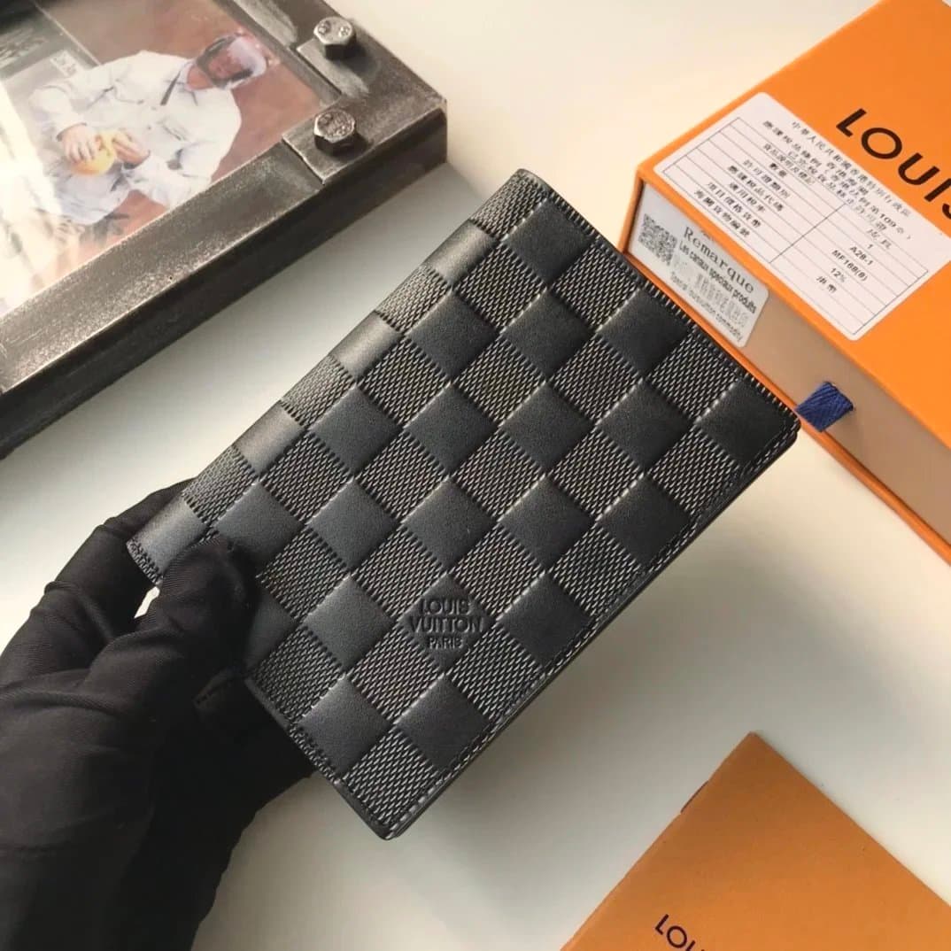 Louis Vuitton Damier Graphite Wallet Checkered Leather
