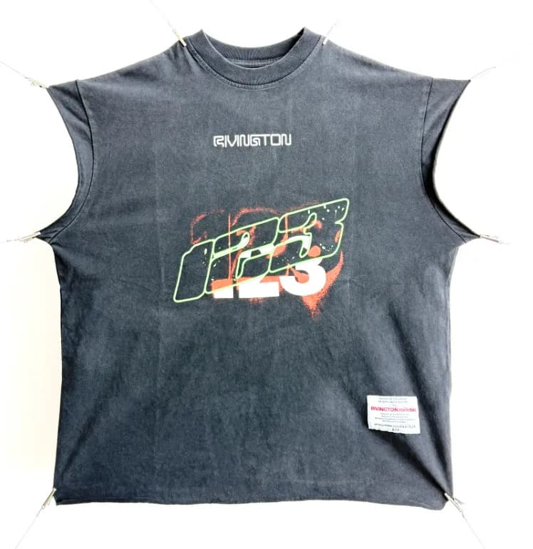 Saint Laurent Graphic Tee Distressed Print — Crv-10 models