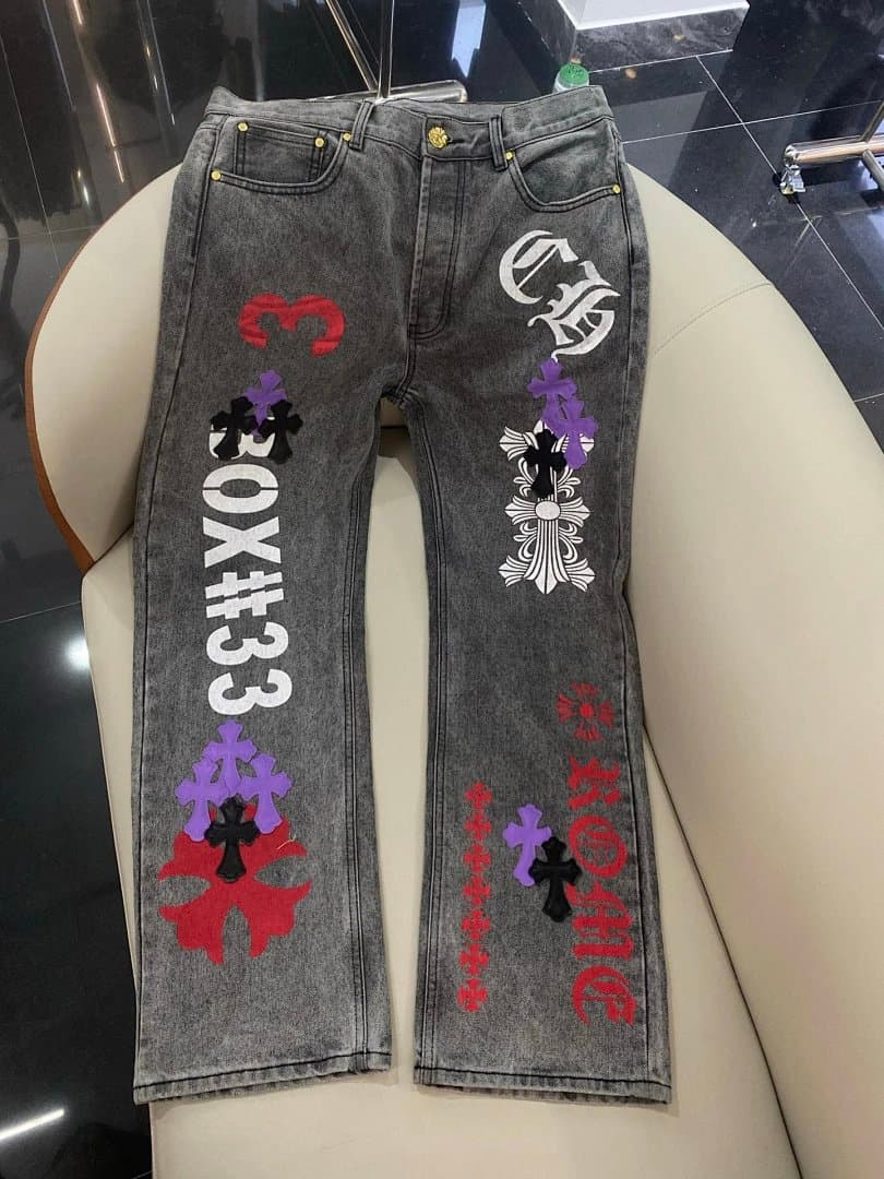 Chrome Hearts Flared Jeans Cross Patch — 2