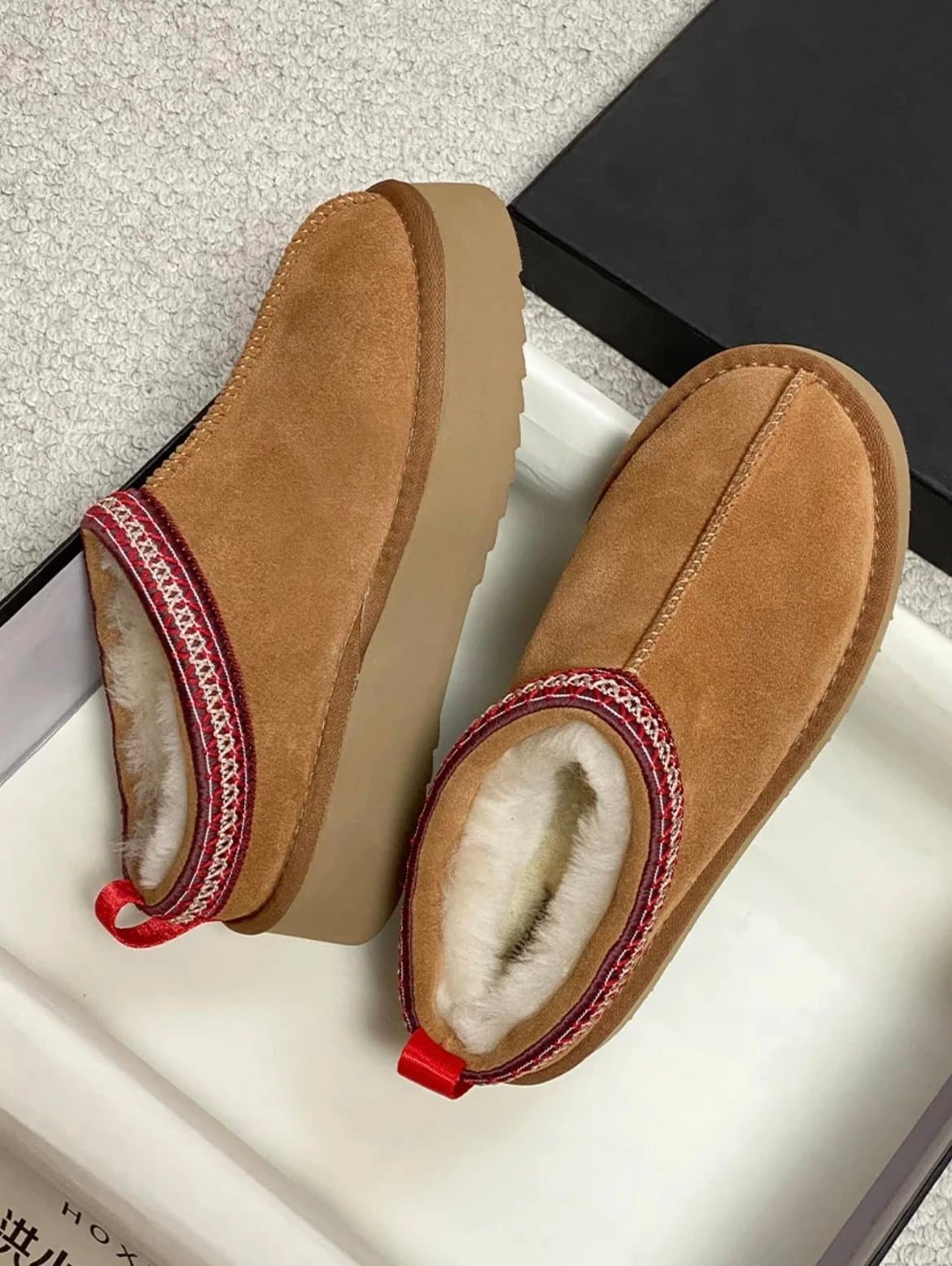 UGG Platform Slip-On Boot Embroidered Trim