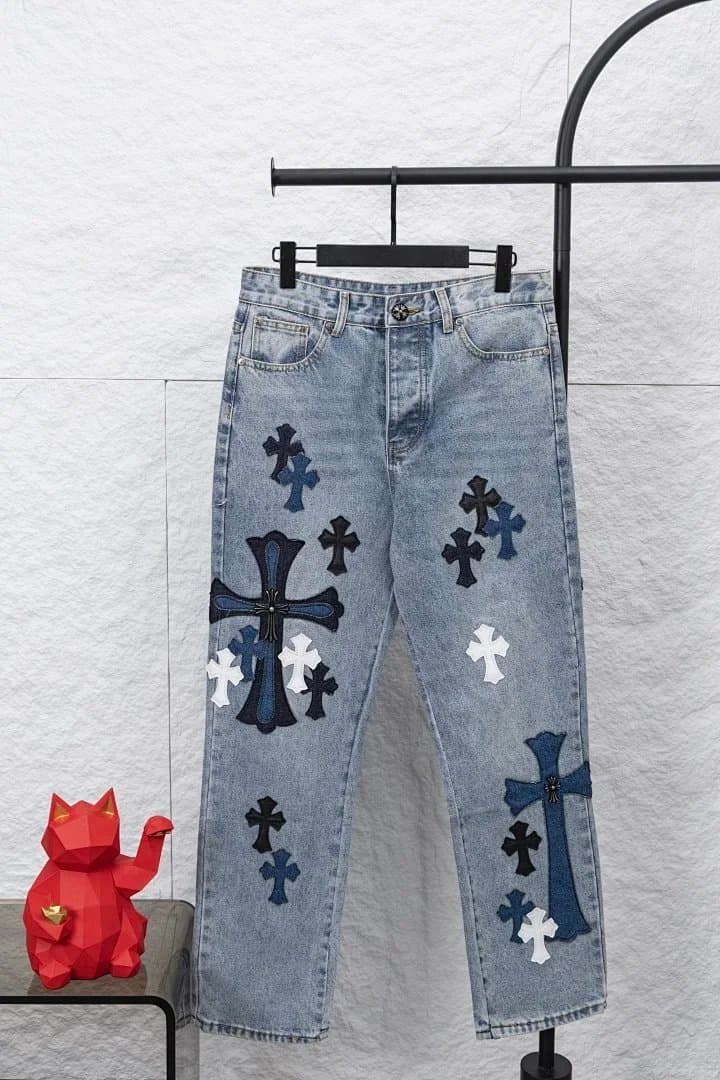 Chrome Hearts Flared Jeans Cross Patch — 4