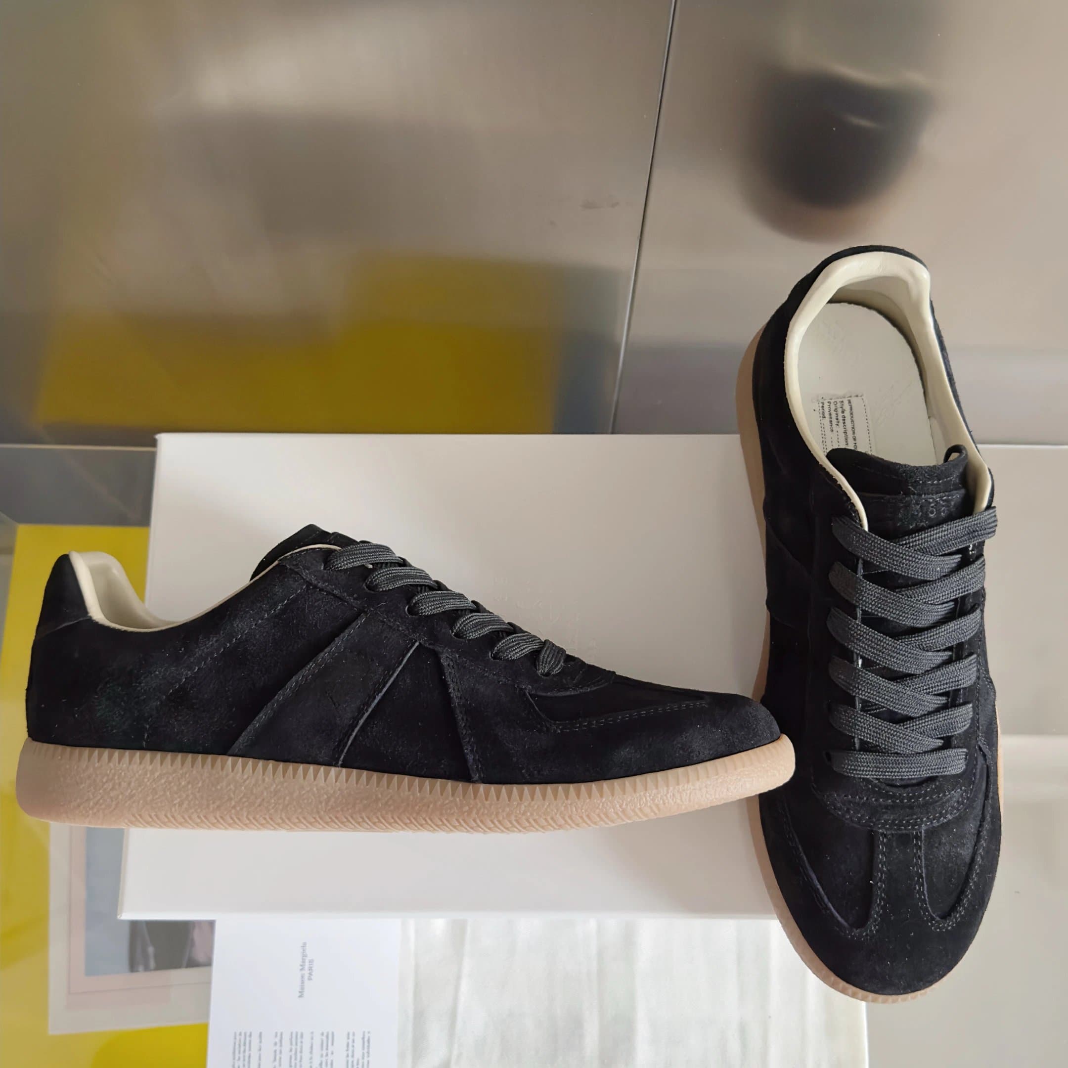 Maison Margiela Tabi Sneaker Black Suede