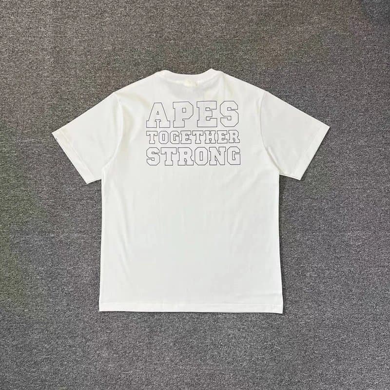 BAPE Ape Head Tee Camo Ape Head — D753 White