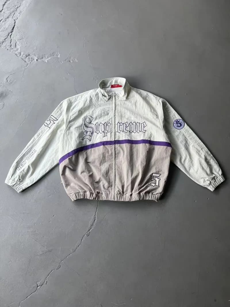 Supreme Track Jacket Umbro Italy Collaboration — 9115 gray/coat