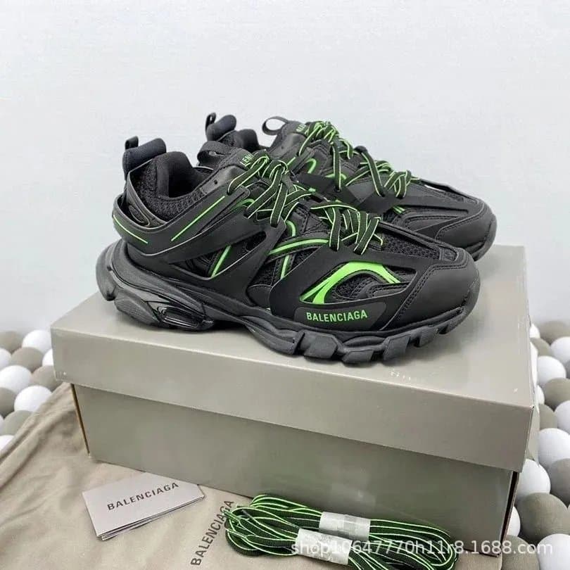 Balenciaga Triple S Black Neon Green