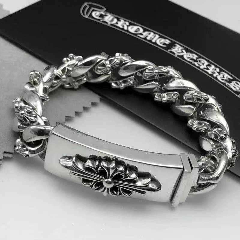 Chrome Hearts Dice Link Bracelet Sterling Silver — B006